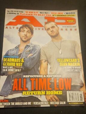Alternative Press All Time Low Cover #292 November 2012